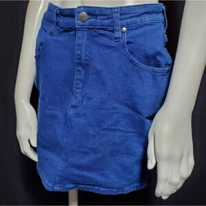 Wrangler Hi Mini Blue Jean Skirt (Medium)